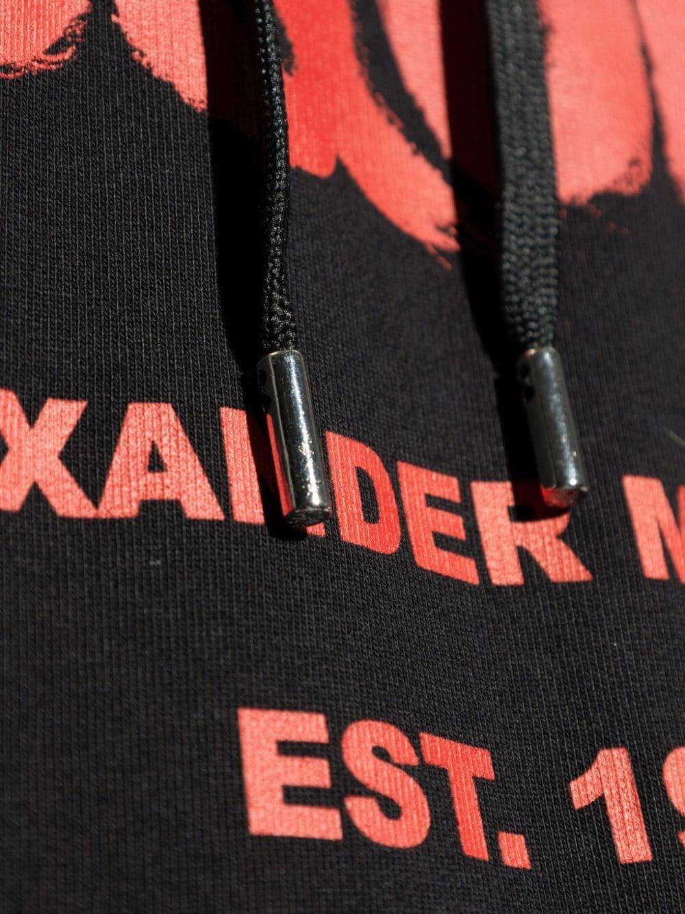 Alexander mcqueen `Graffiti` Print Hoodie Offerta Pasqua