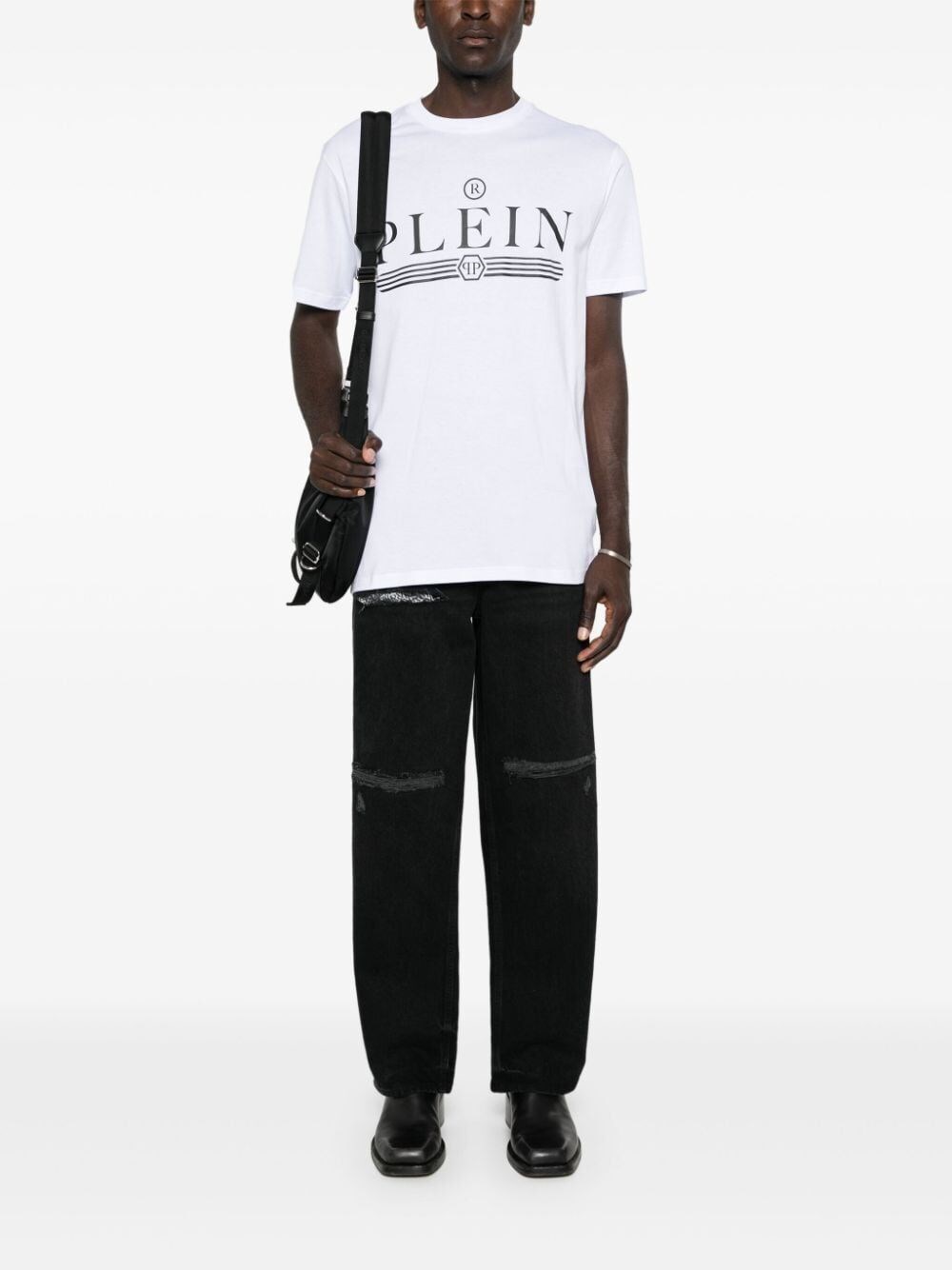 Philipp plein `Tattoo` Round-Neck T-Shirt Offerte speciali