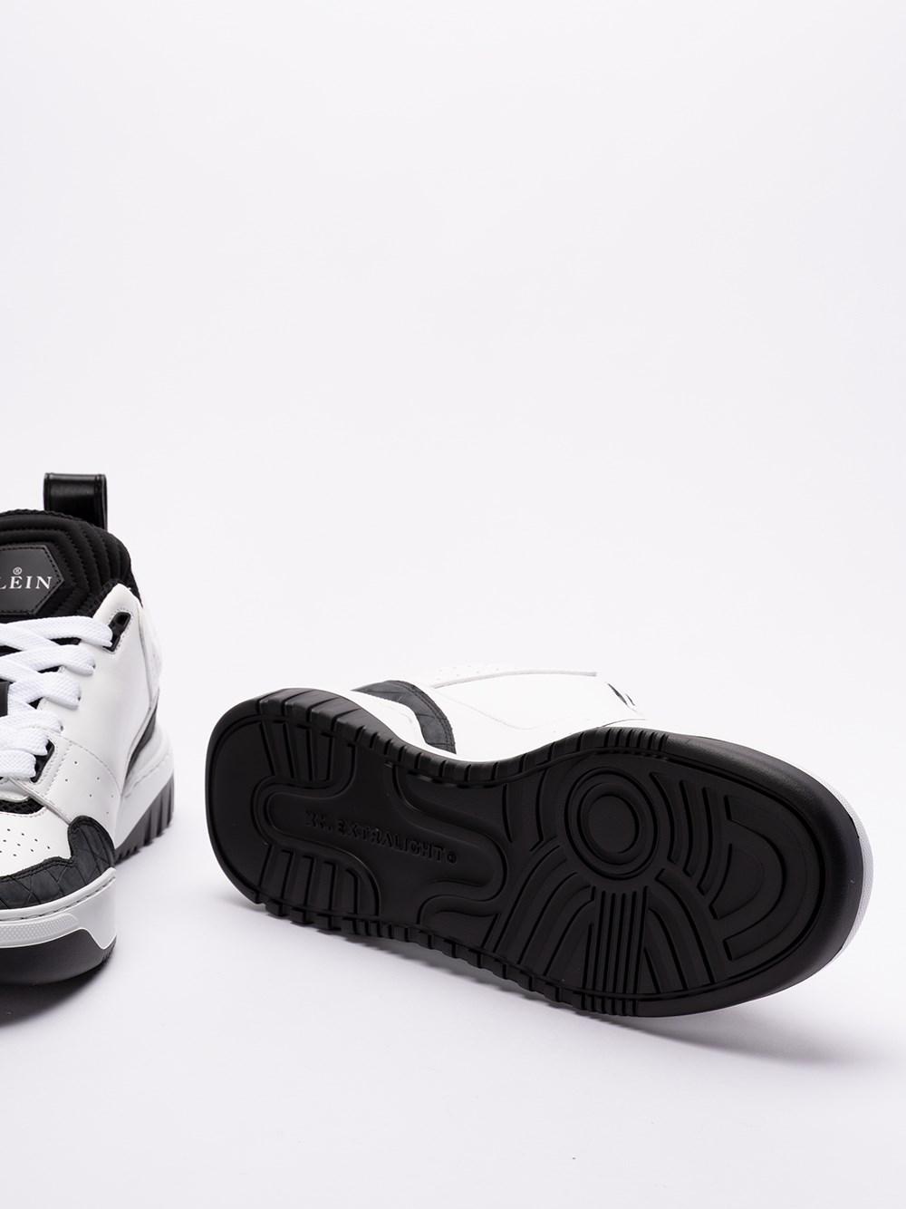 Philipp plein Croco Printed Leather Low-Top Sneakers Super Saving Price