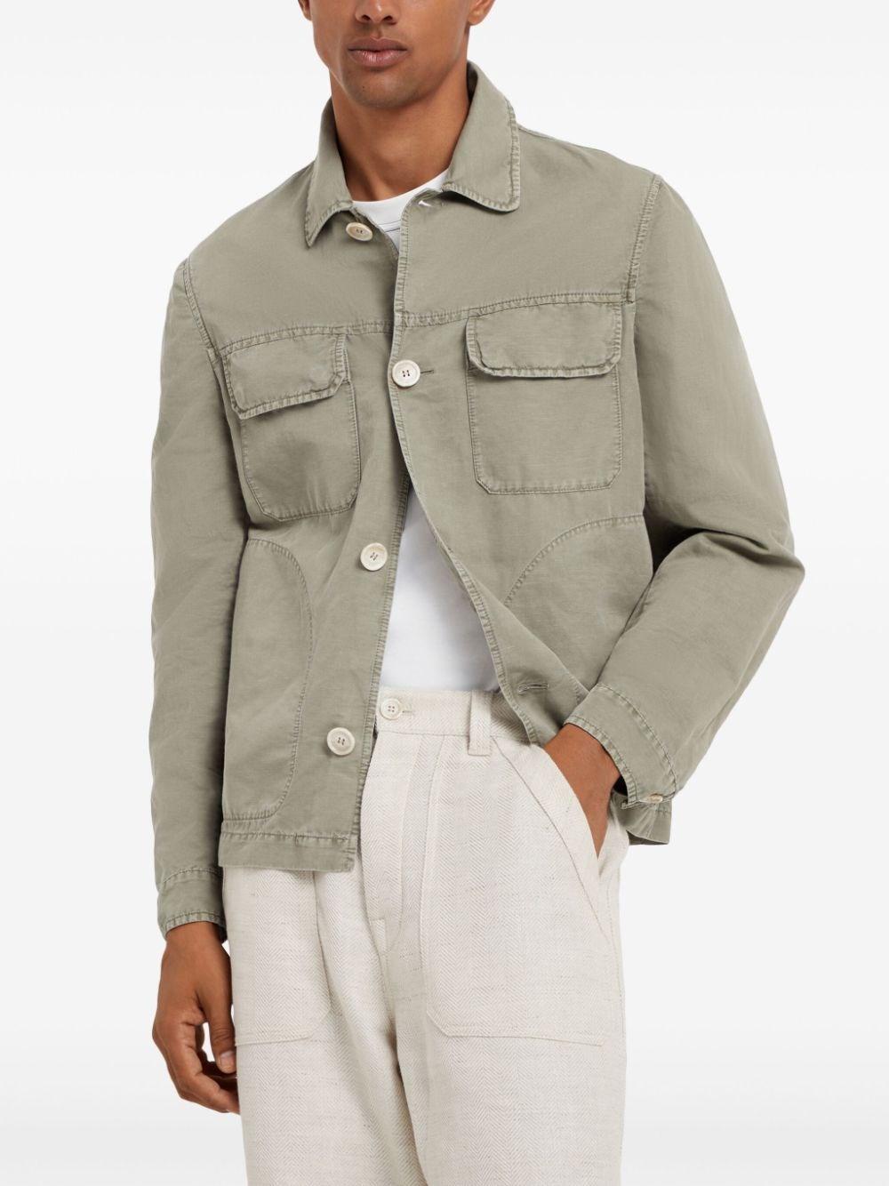 Brunello cucinelli Garment-Dyed Overshirt Fino al 55% di sconto