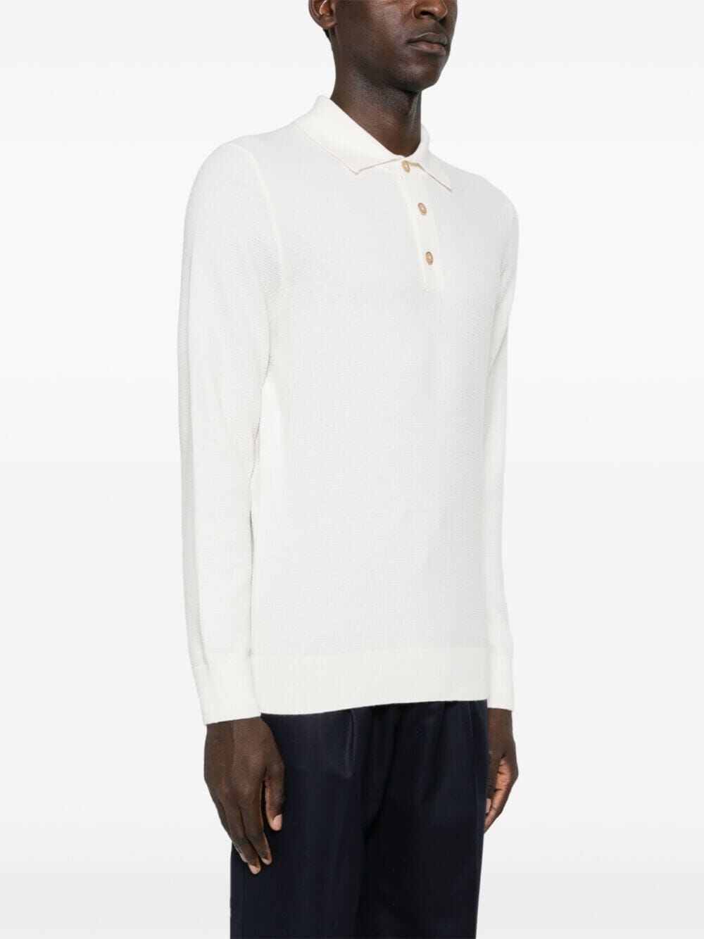 Brunello cucinelli Knit Polo With Long Sleeves Discount Store per i nuovi prodotti