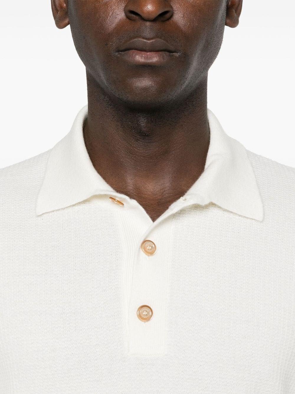 Brunello cucinelli Knit Polo With Long Sleeves Discount Store per i nuovi prodotti