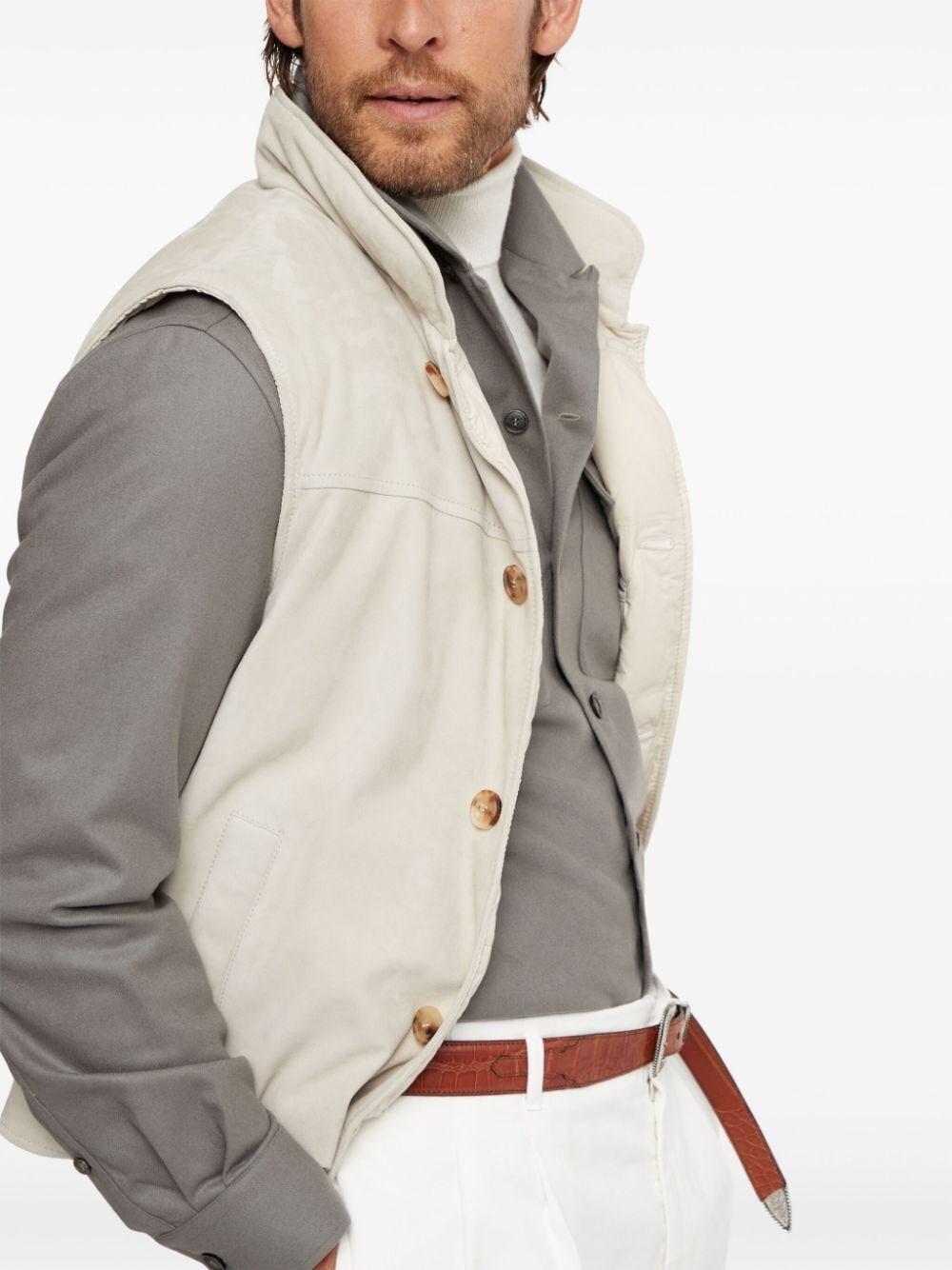Brunello cucinelli Padded Leather Vest Solo un giorno rimasto