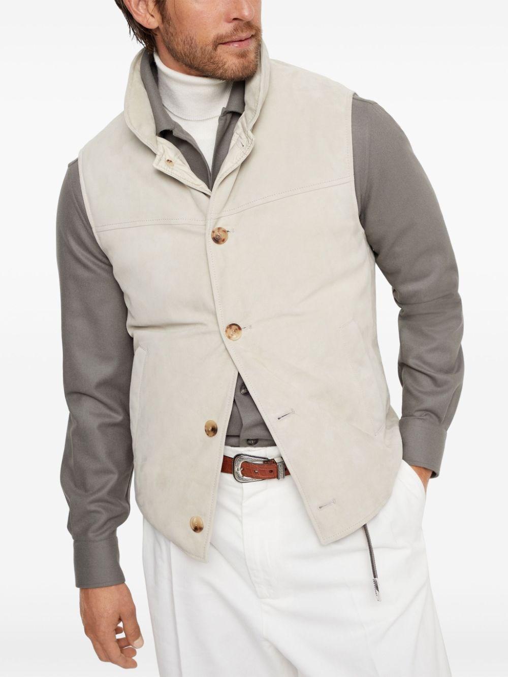Brunello cucinelli Padded Leather Vest Solo un giorno rimasto