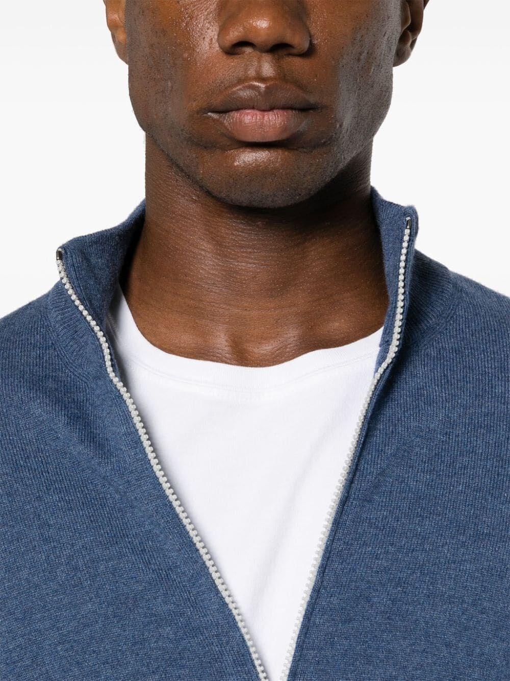 Brunello cucinelli Turtle-Neck Cardigan With Zipper Promozione Limitata
