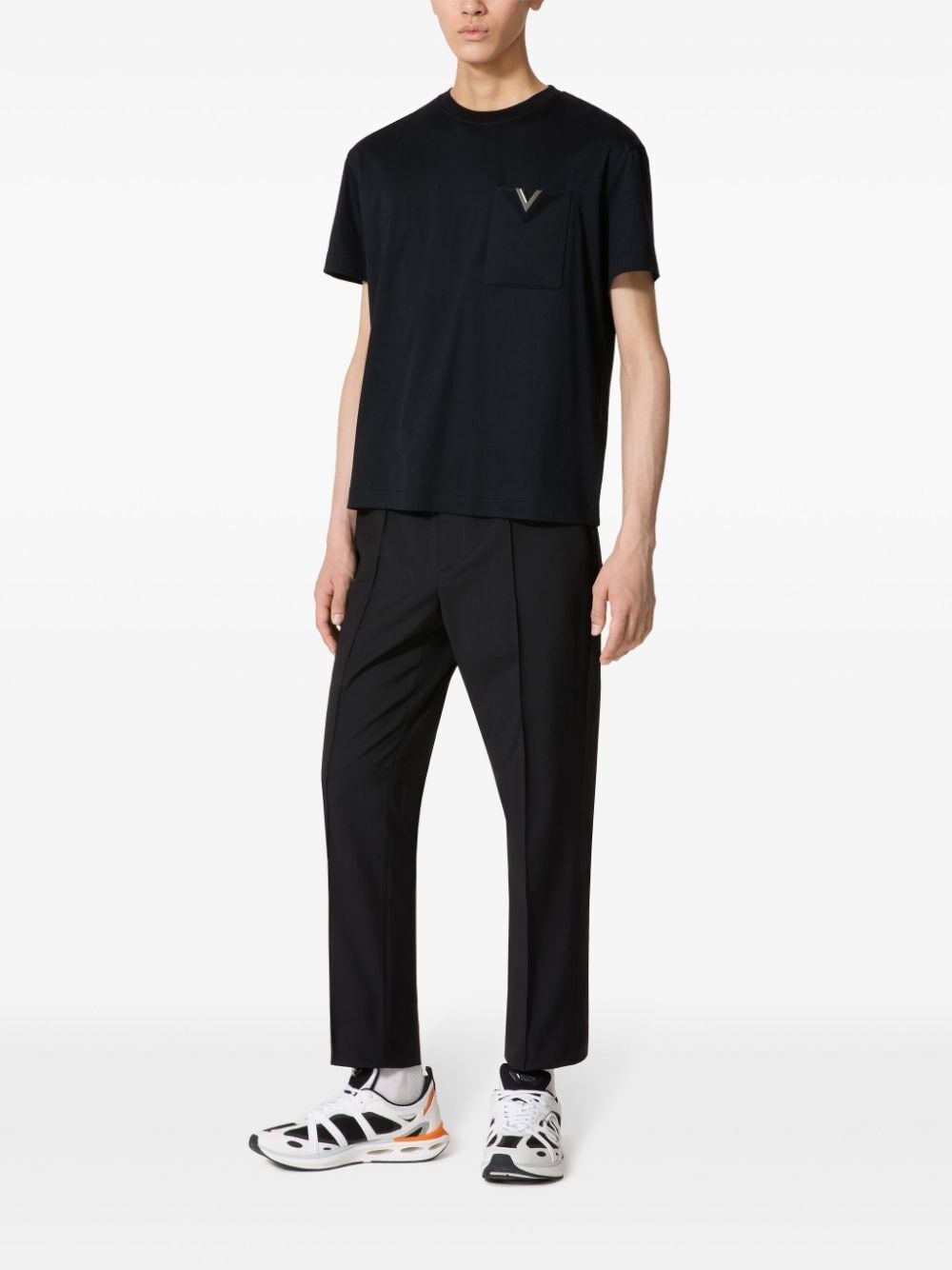 Valentino garavani `V Detail` T-Shirt Vendita Calda