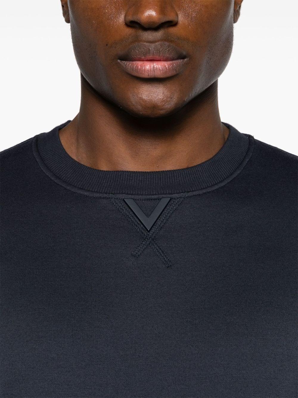 Valentino garavani `V Detail` Sweatshirt Saldi Di Fabbrica