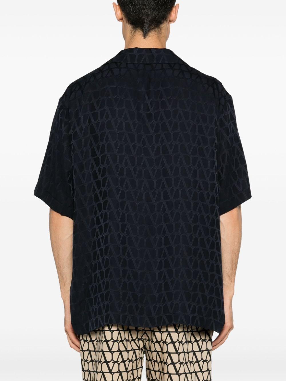 Valentino garavani `Toile Iconographe` Short Sleeve Shirt In Saldo