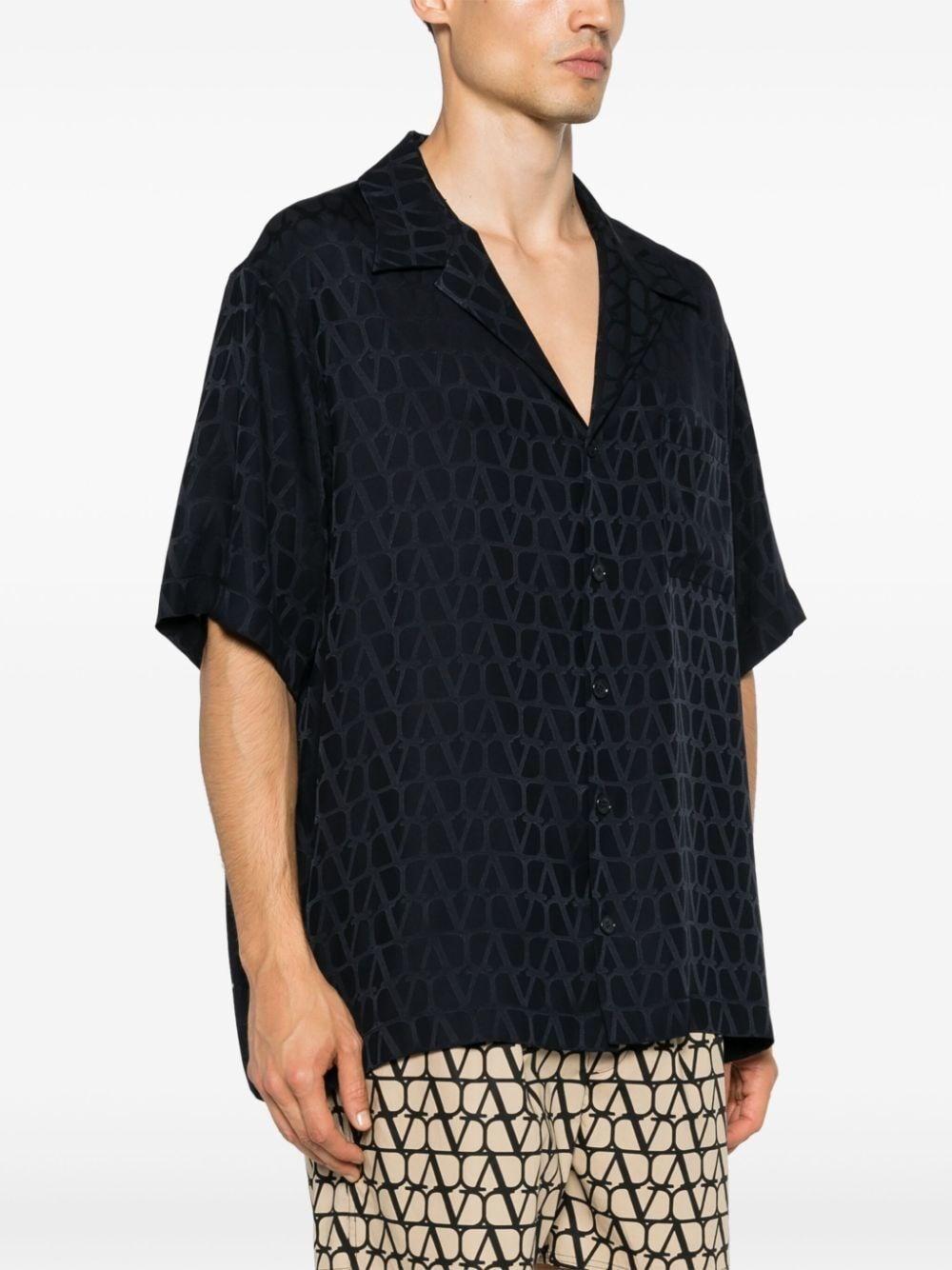 Valentino garavani `Toile Iconographe` Short Sleeve Shirt In Saldo