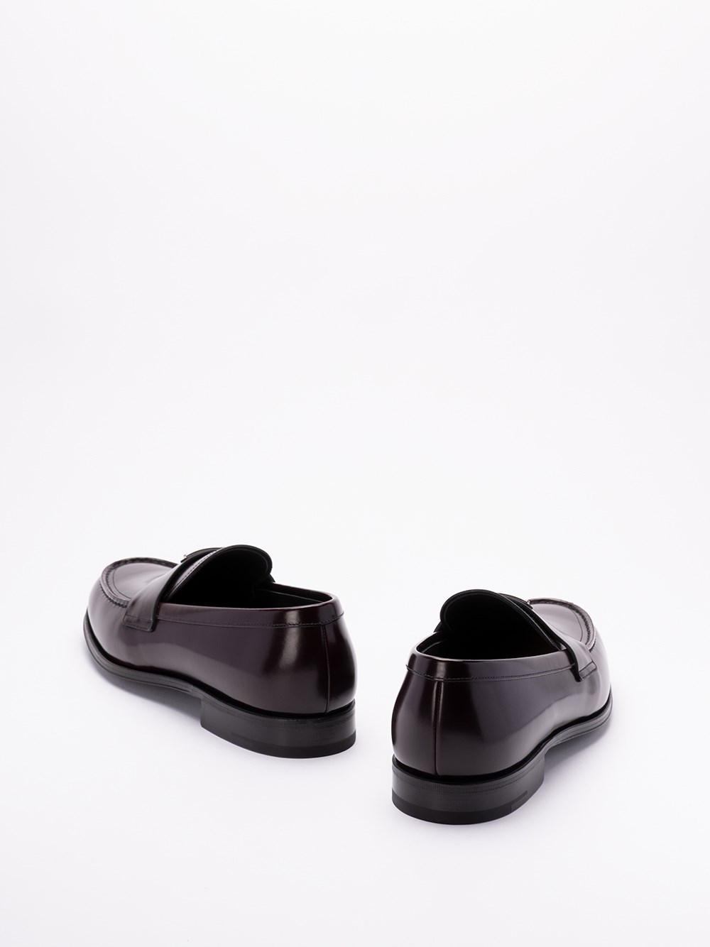 Prada Brushed Leather Loafers Promozione temporanea