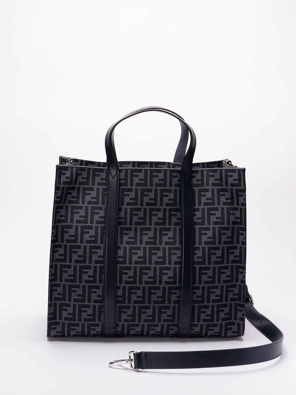 Fendi `FF Jacquard` Shopper Bag Esporta salva