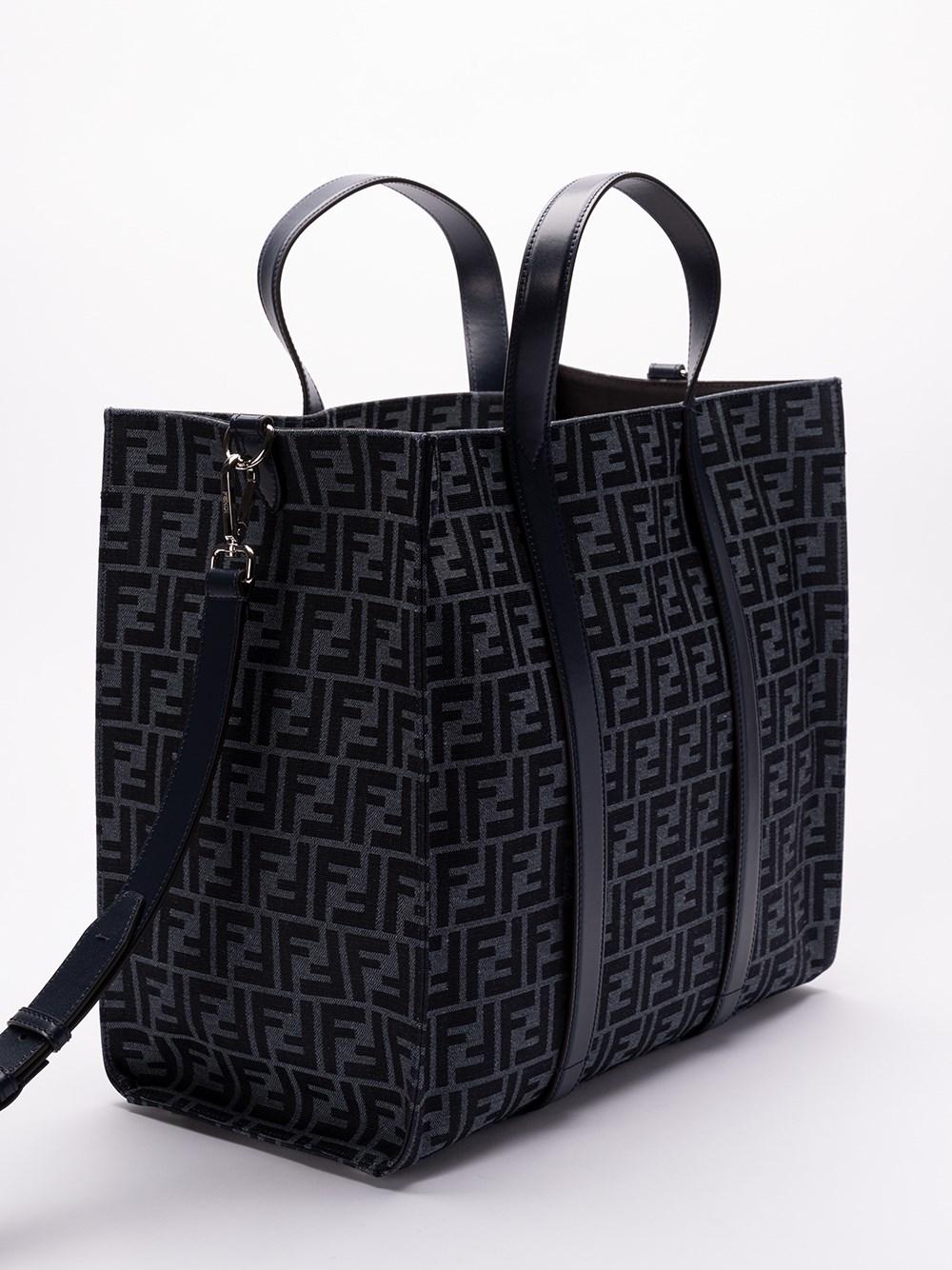 Fendi `FF Jacquard` Shopper Bag Esporta salva