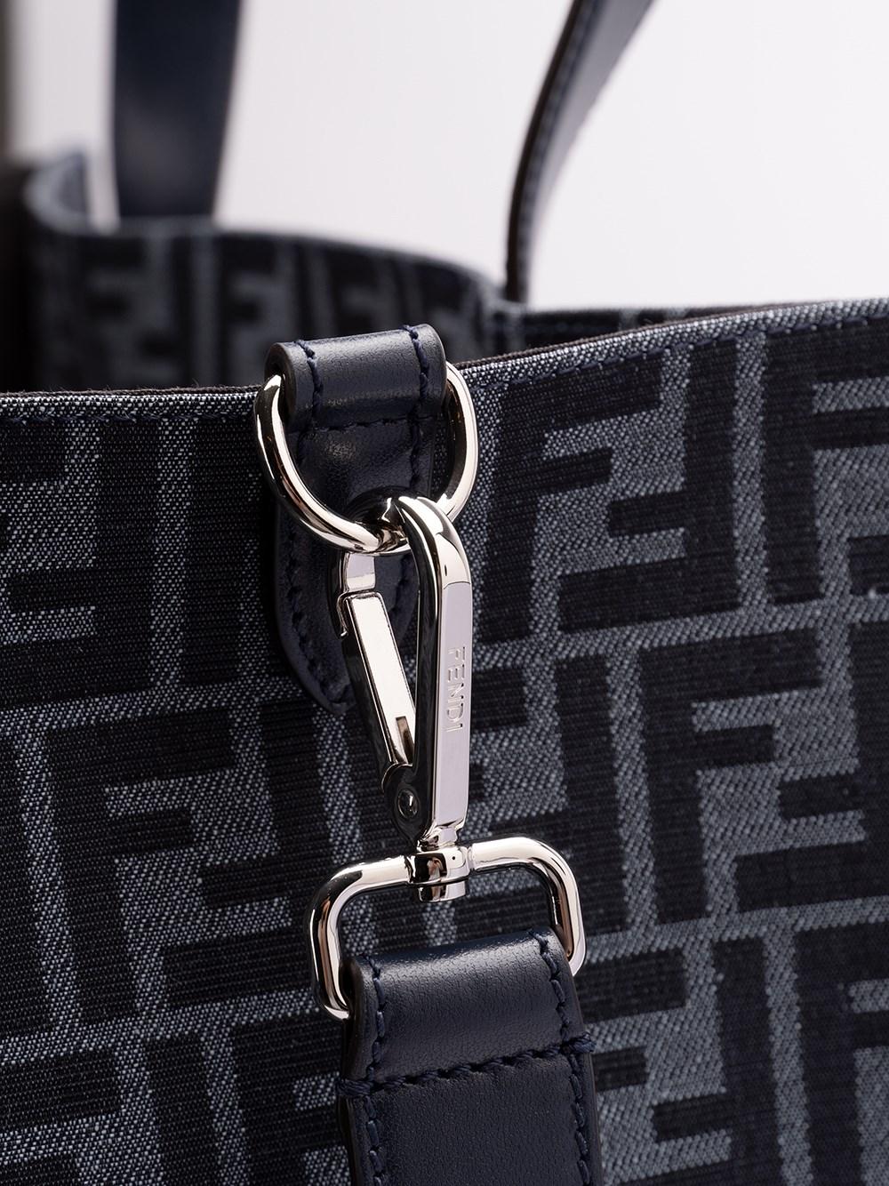 Fendi `FF Jacquard` Shopper Bag Esporta salva