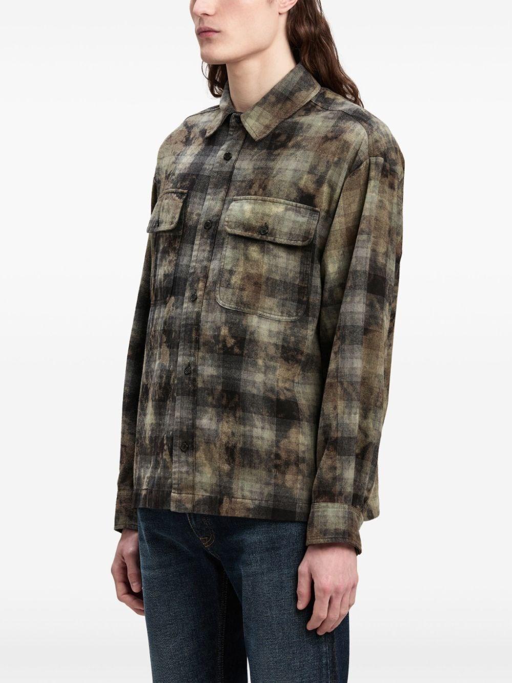 Palm angels `Curved Logo` Check Shirt Italy