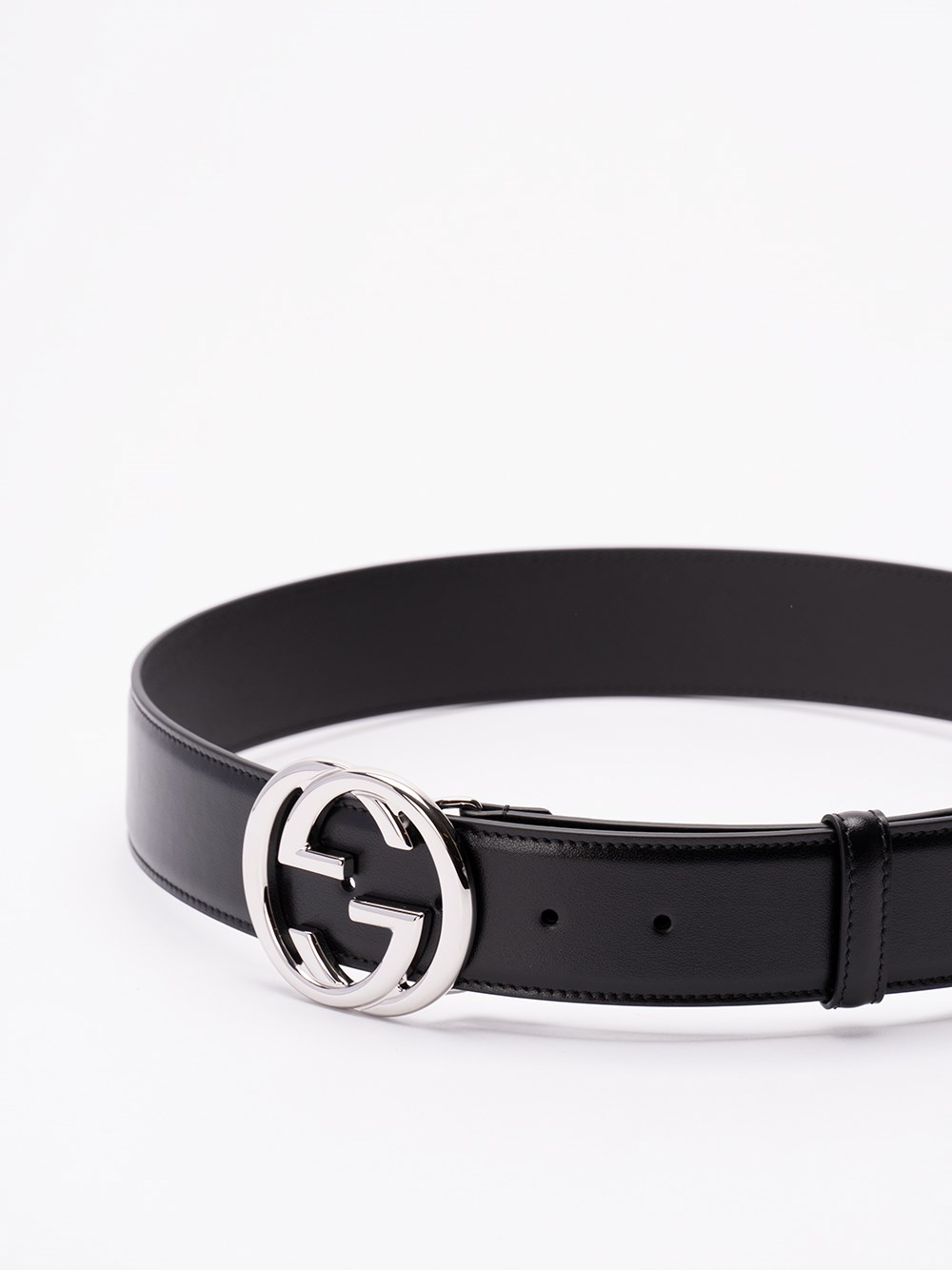 Gucci Belt With `Interlocking G` Buckle In Linea