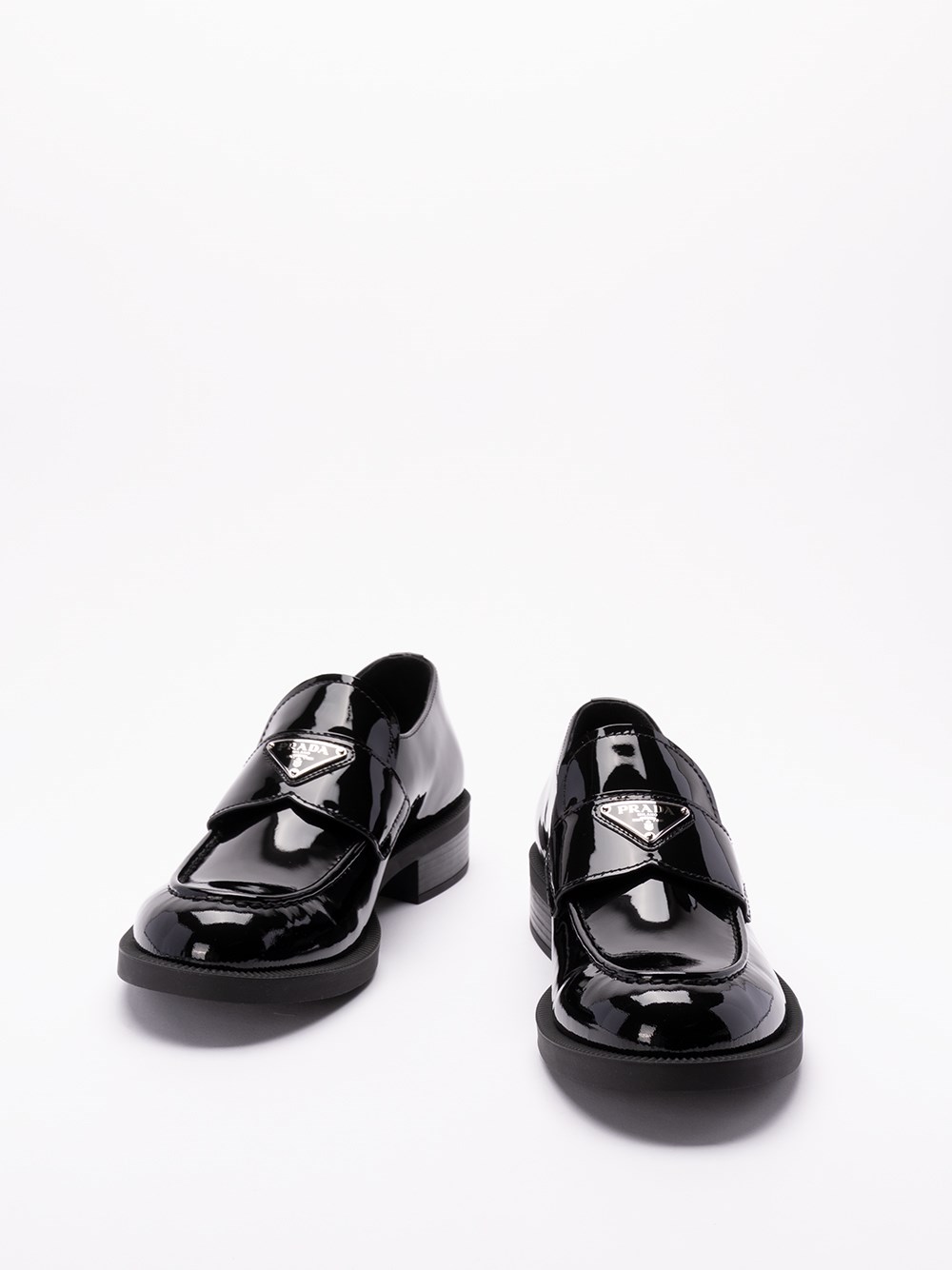 Prada Patent Leather Loafers Soddisfazione Garantita