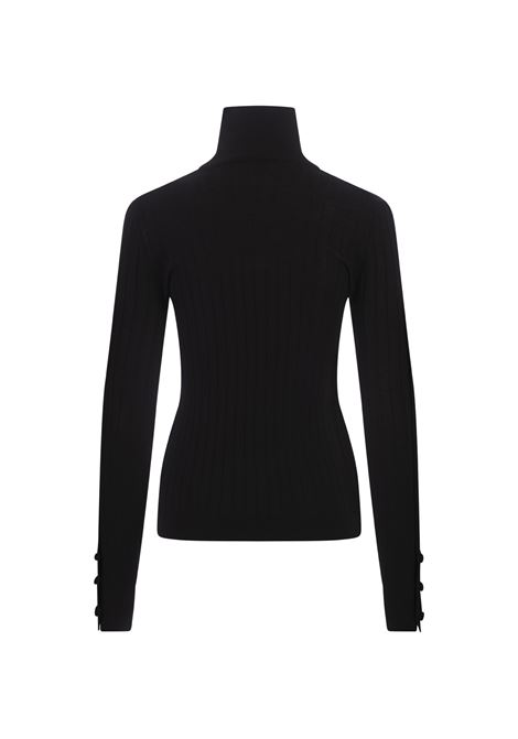 ﻿MONCLER Dolcevita a Coste Nera In Lana e Cashmere - MONCLER Qualità Garantita