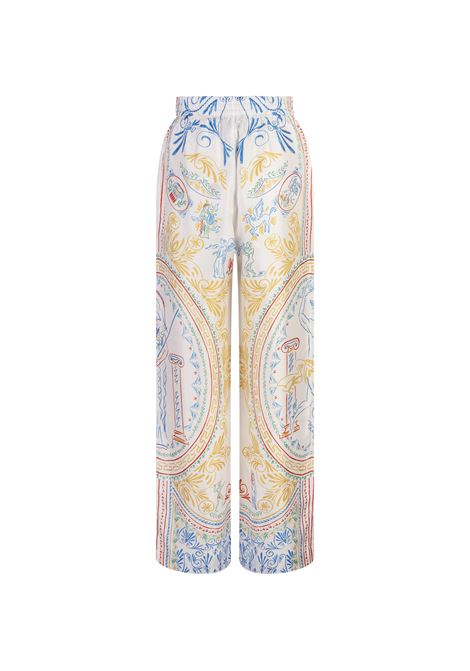 CASABLANCA Pantaloni In Seta The Crayon Vase - CASABLANCA Sottocosto