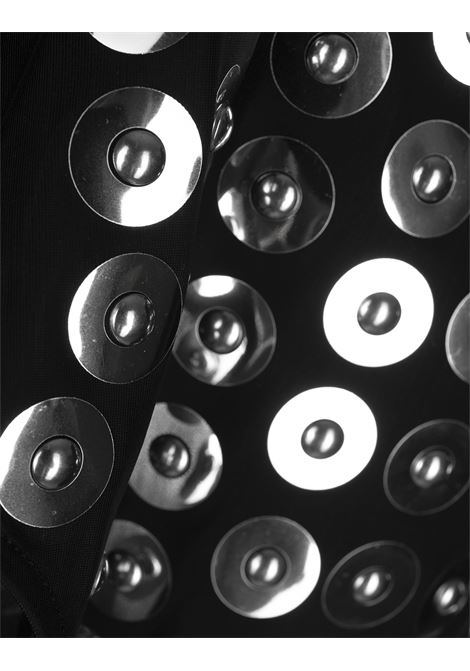 RABANNE Abito Lungo Ricamato Nero Effetto Seconda Pelle - RABANNE Hotsell