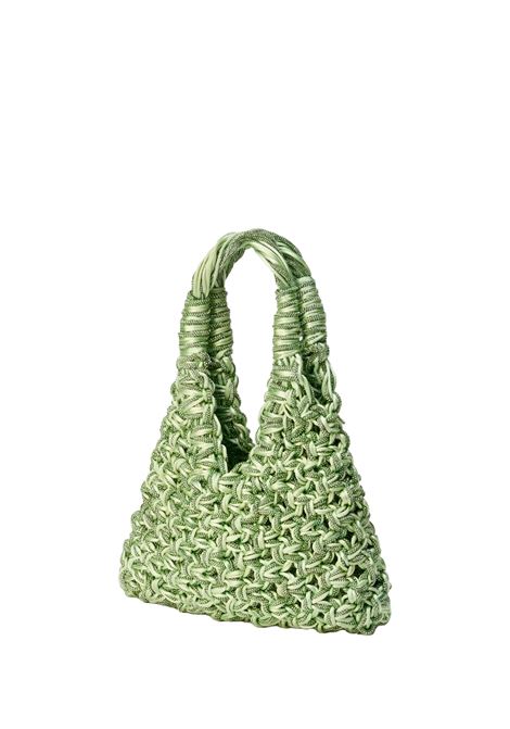 HIBOURAMA Borsa Vannifique In Satin Crisolite - HIBOURAMA Vendite Flash