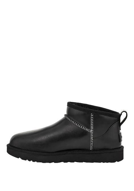 UGG Stivali Classic Ultra Mini Leather Regenerate Neri - UGG In Linea