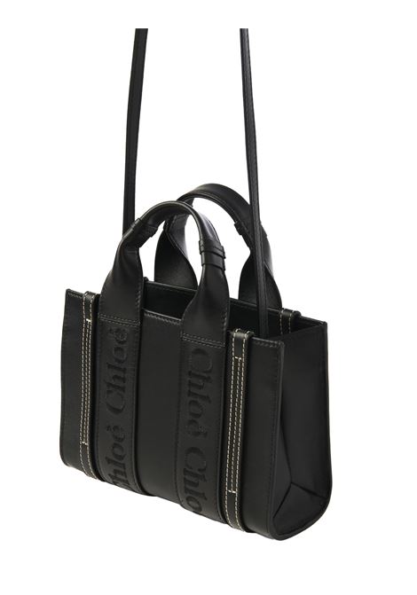 CHLOÉ Borsa Tote Mini Woody Nera - CHLOÉ Consegna Veloce