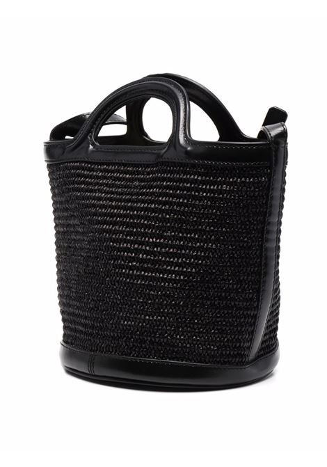 MARNI Borsa Tropicalia Piccola Nera In Pelle e Rafia - MARNI Bestseller