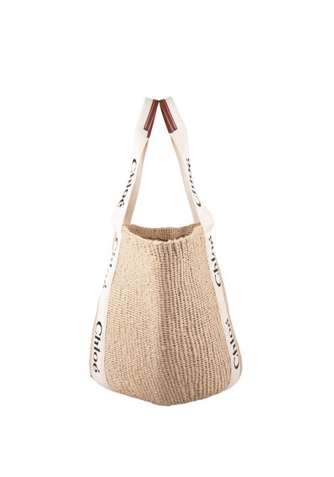 CHLOÉ Borsa Cesto Grande Woody In Rafia Con Nastri Chloé - CHLOÉ Convenienza