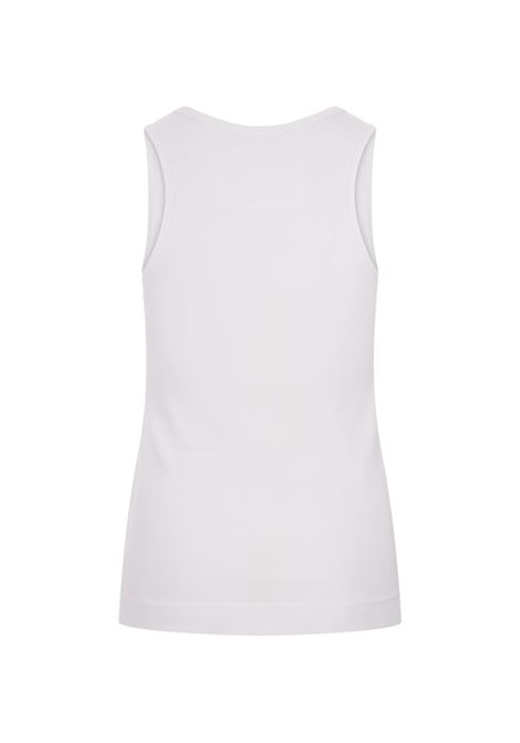 GIVENCHY Top Bianco Con Placca Logo - GIVENCHY Presa