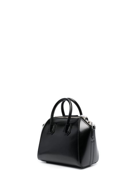 GIVENCHY Borsa Antigona Piccola In Pelle Fiore Nera - GIVENCHY Vendita Calda