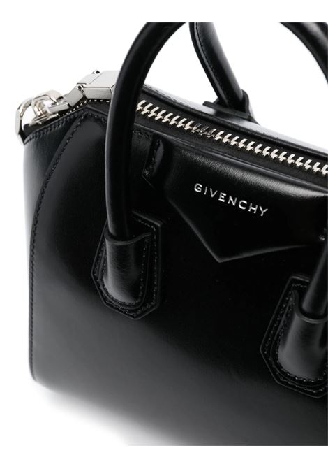 GIVENCHY Borsa Antigona Piccola In Pelle Fiore Nera - GIVENCHY Vendita Calda