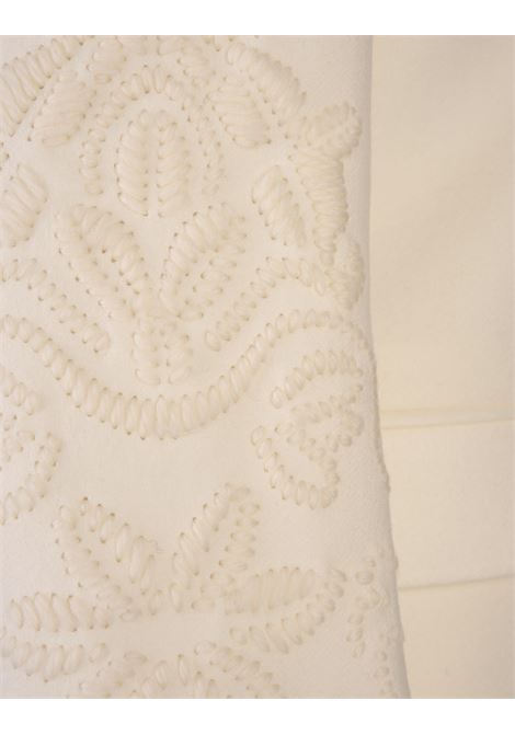 ERMANNO SCERVINO Cappotto In Panno Di Lana Bianco con Ricami - ERMANNO SCERVINO I Più Venduti