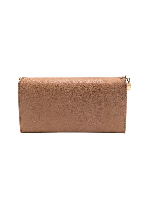 STELLA MCCARTNEY Portafoglio Continental Falabella Pecan e Oro - STELLA MCCARTNEY Moda
