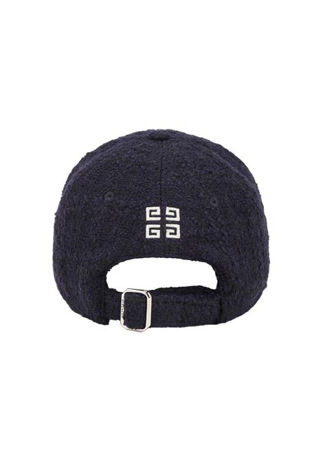 GIVENCHY Cappello Da Baseball Givenchy In Tweed Blu Scuro - GIVENCHY 2025