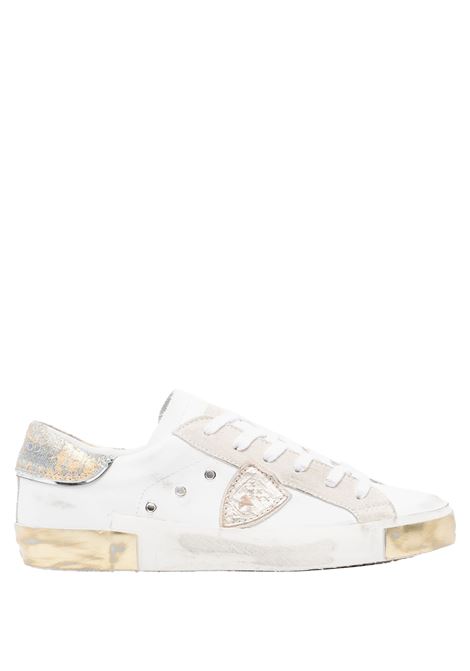 PHILIPPE MODEL Sneakers Prsx Bianche e Azzurre - PHILIPPE MODEL Qualità Garantita