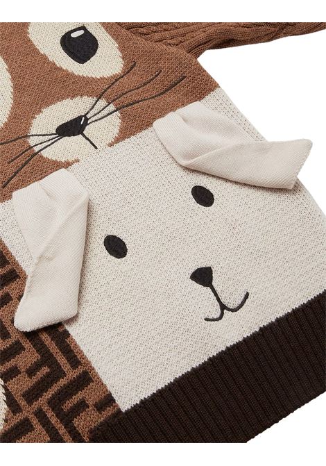 FENDI KIDS Maglione Con Animali Mascotte - FENDI KIDS Consegna Veloce