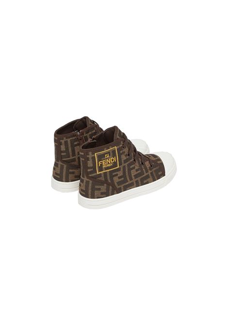 FENDI KIDS Sneakers Mid-Top Con Logo FF All-Over - FENDI KIDS Hotsell