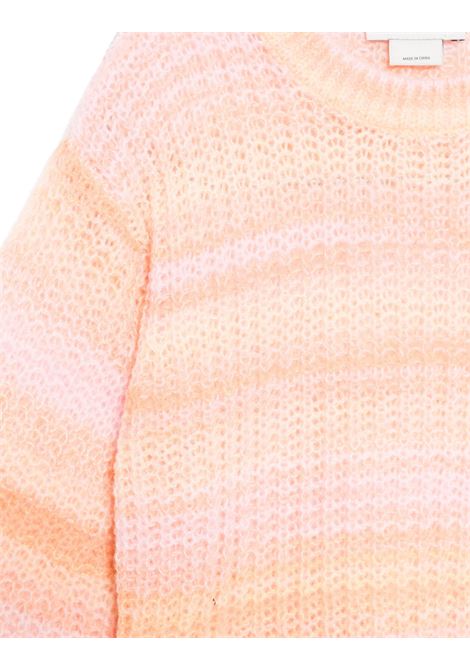 STELLA MCCARTNEY KIDS Pullover in Maglia Rosa Pesca a Righe Arcobaleno - STELLA MCCARTNEY KIDS In Saldo