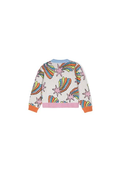 STELLA MCCARTNEY KIDS Cardigan in Maglia con Stelle Cadenti - STELLA MCCARTNEY KIDS Moda
