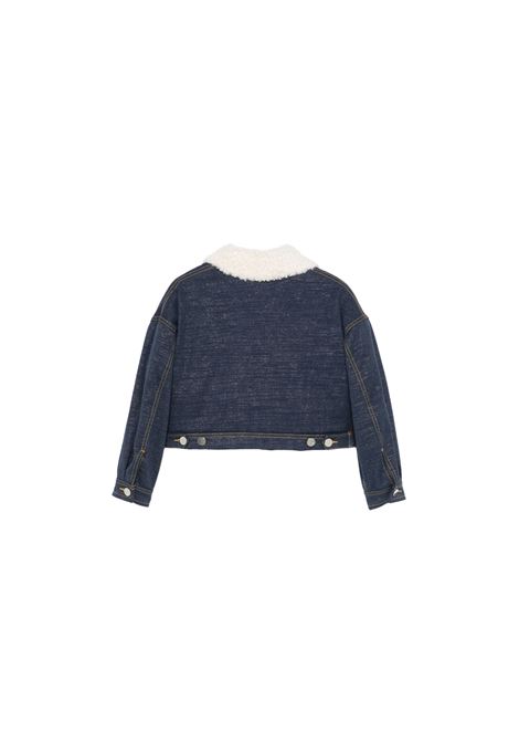 SIMONETTA Giacca In Denim Blu Con Collo in Finto Shearling - SIMONETTA 2025