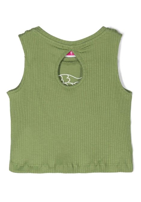 EMILIO PUCCI JUNIOR Canotta a Coste Verde Con Motivo Pesci - EMILIO PUCCI JUNIOR Italy