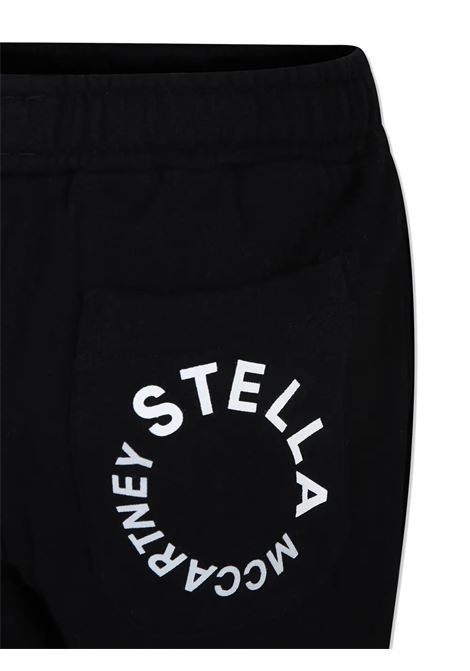 STELLA MCCARTNEY KIDS Joggers Neri Con Logo Grafico Bianco - STELLA MCCARTNEY KIDS Acquista Ora