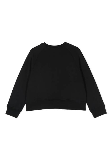 STELLA MCCARTNEY KIDS Felpa Nera Con Logo Circolare Multicolore - STELLA MCCARTNEY KIDS Shopping Online
