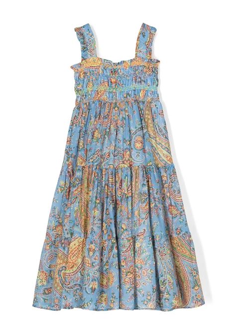ETRO KIDS Abito Smanicato Azzurro Con Motivo Paisley - ETRO KIDS In Vendita