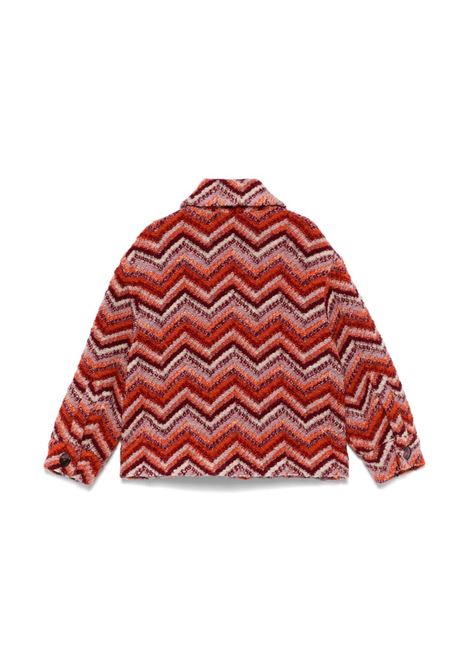 MISSONI KIDS Giacca Misto Lana Con Motivo Zigzag Rosso e Arancione - MISSONI KIDS I Più Venduti