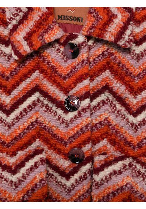 MISSONI KIDS Giacca Misto Lana Con Motivo Zigzag Rosso e Arancione - MISSONI KIDS I Più Venduti