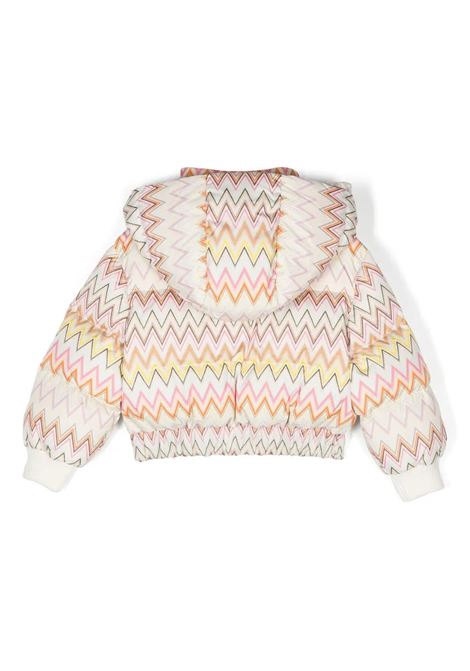 MISSONI KIDS Piumio Bianco Con Motivo Zigzag Multicolore - MISSONI KIDS Vendite Flash