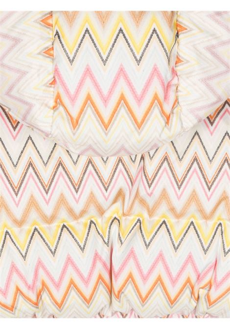 MISSONI KIDS Piumio Bianco Con Motivo Zigzag Multicolore - MISSONI KIDS Vendite Flash