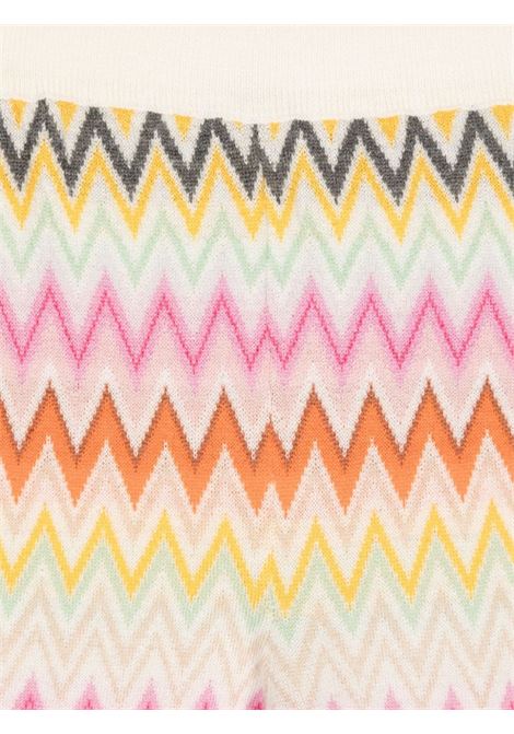 MISSONI KIDS Pantapalazzo In Lana Con Motivo Zigzag Multicolore - MISSONI KIDS In Saldo
