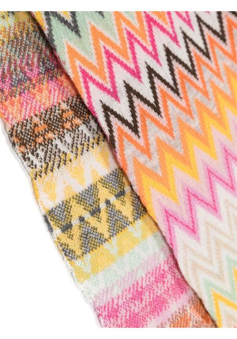 MISSONI KIDS Sciarpa Con Motivo Zigzag Multiocolore - MISSONI KIDS Nuova